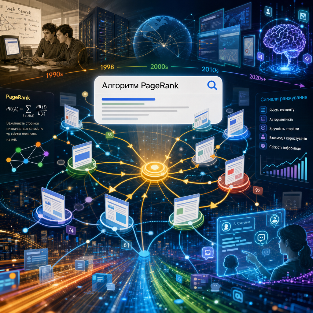 Алгоритм PageRank: новий підхід до пошуку інформації