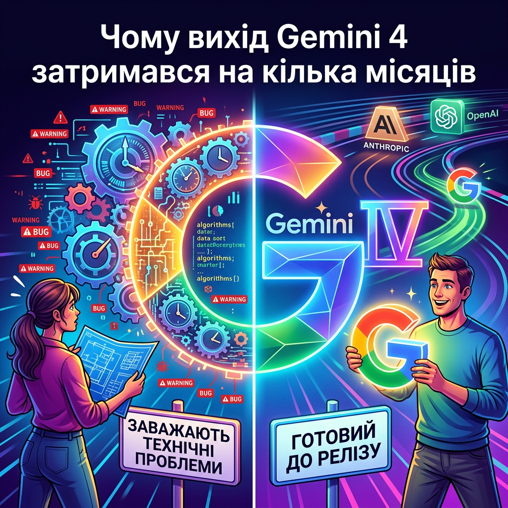 Чому вихід Gemini 4 затримався на кілька місяців