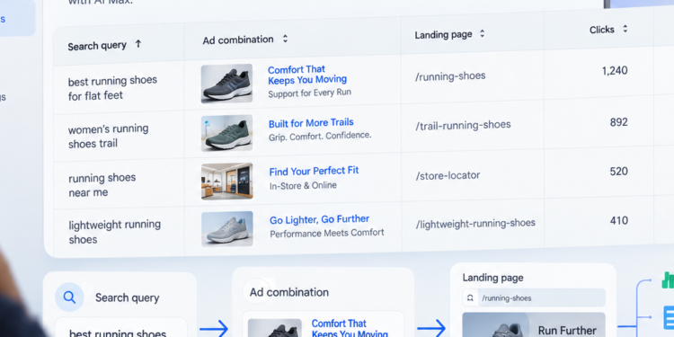 Google Ads додає звіт про пошукові запити та комбінації оголошень для AI Max