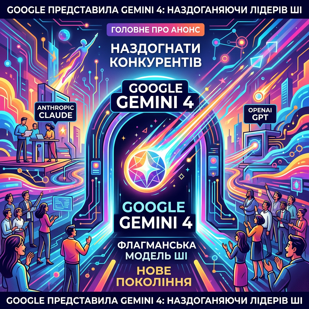 Google представила флагманську модель ШІ Gemini 4: головне про анонс
