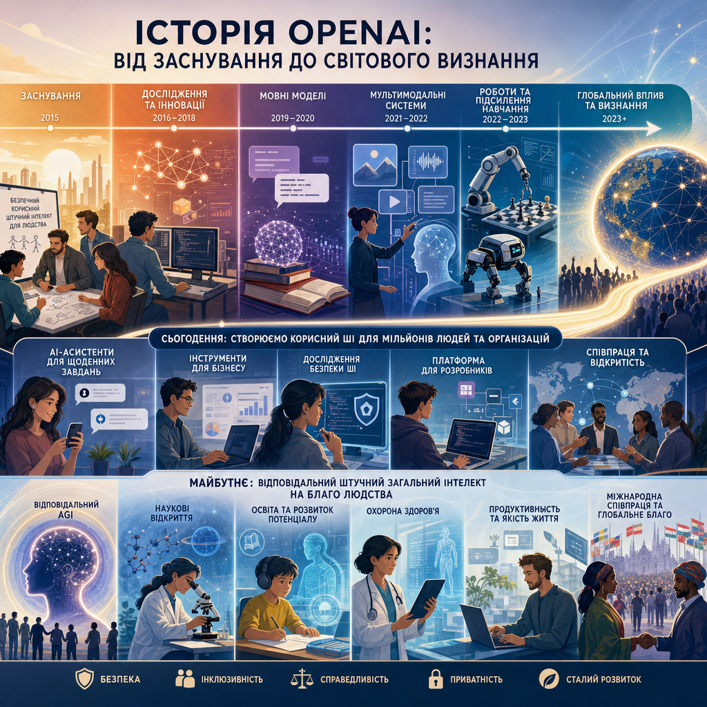 Історія OpenAI: від заснування до світового визнання