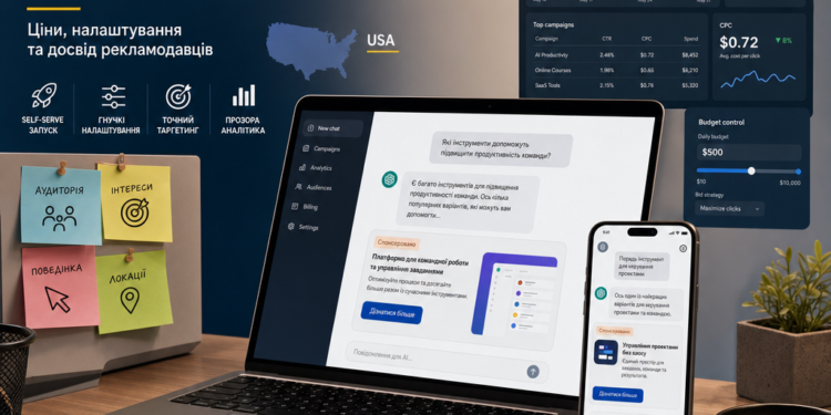 Новини індустрії Платна реклама в ChatGPT: ціни, налаштування і досвід рекламодавців