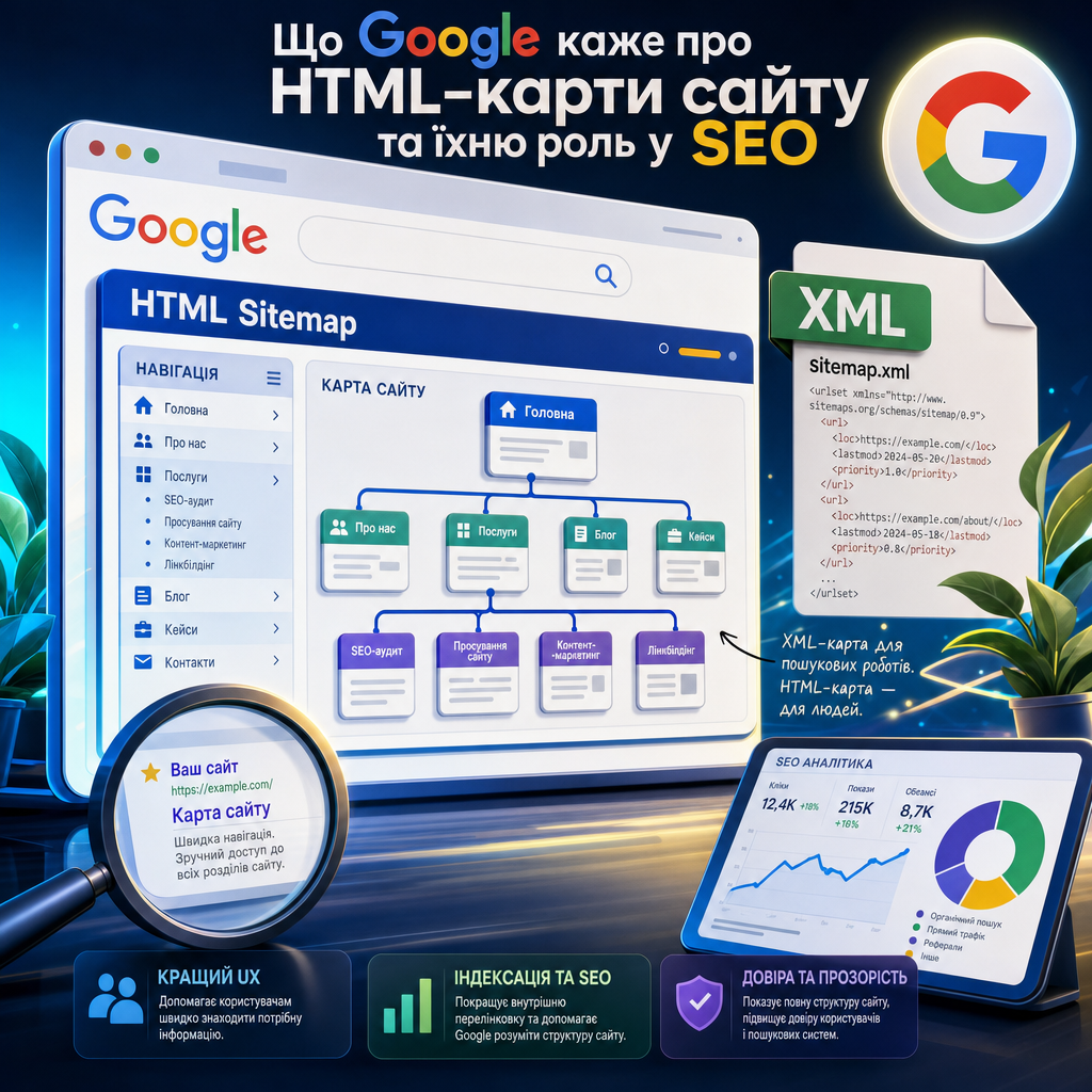 Що Google каже про HTML-карти сайту та їхню роль у SEO