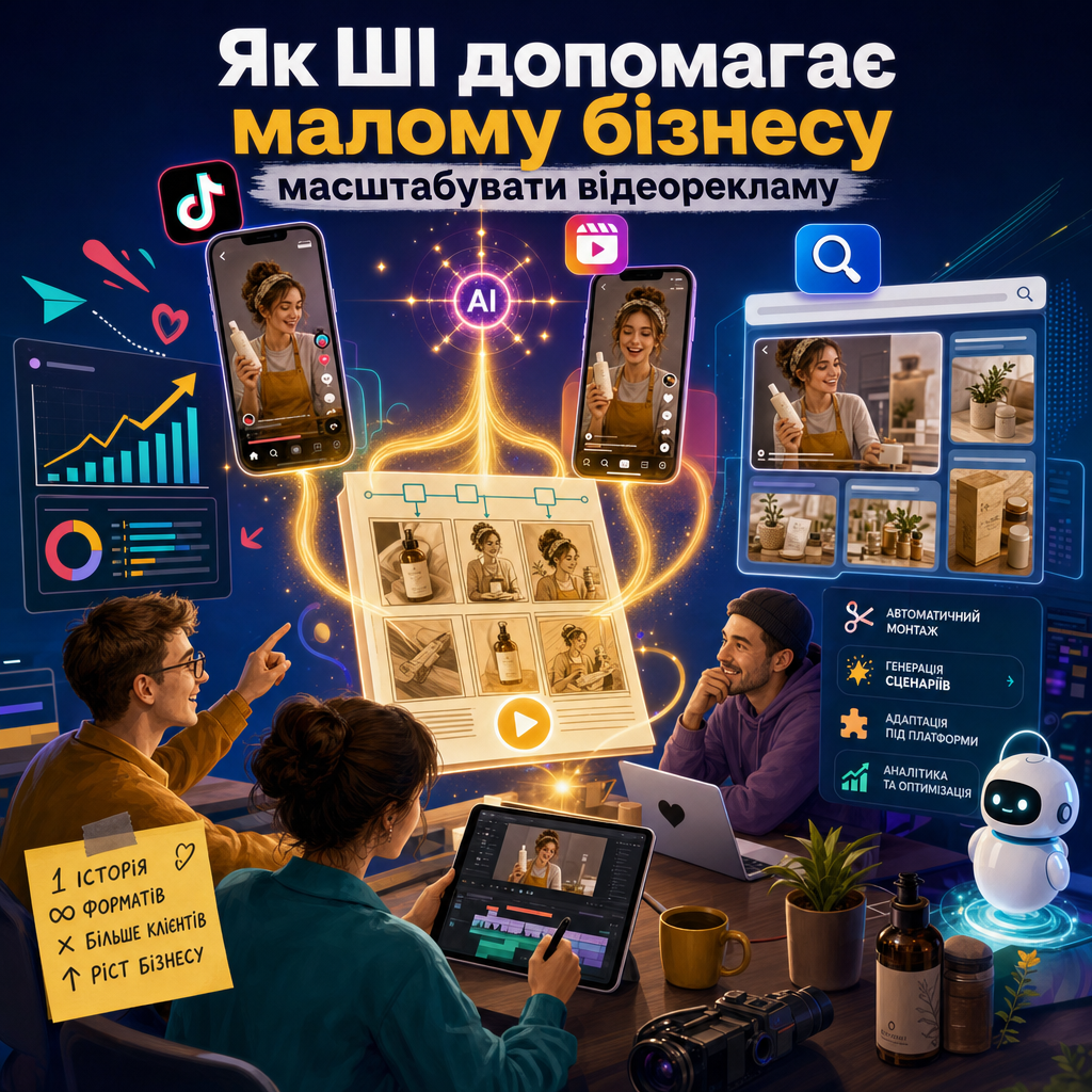 Як ШІ допомагає малому бізнесу масштабувати відеорекламу